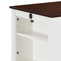 Graham White 36" 3-Piece Counter Height Dining Set
