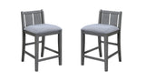 Graham Gray 20"W Fabric Counter Height Chair (Set of 2)