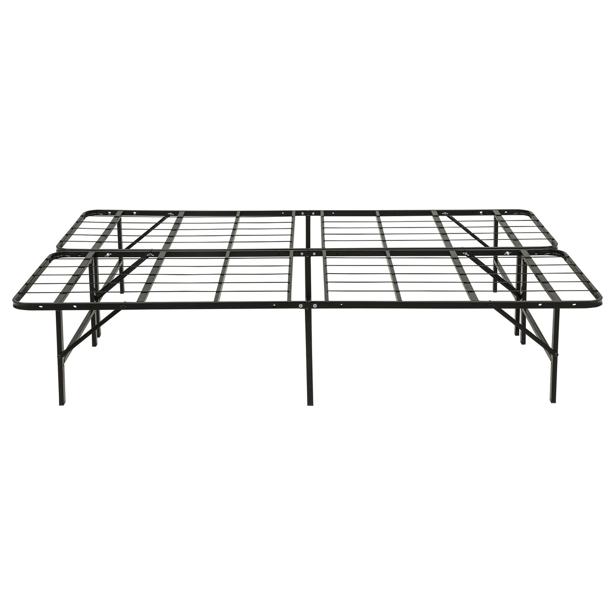 Kramer Black Full Folding Metal Platform Bed Frame