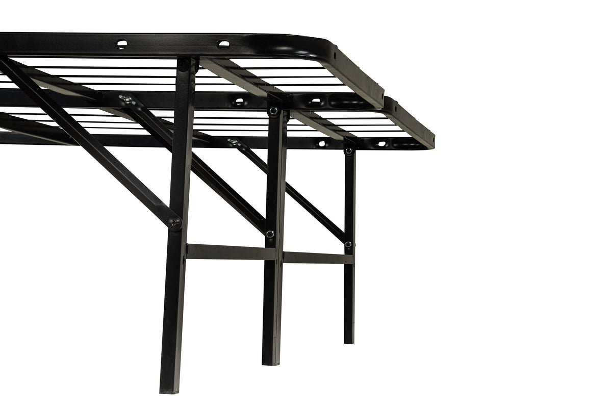 Kramer Black Full Folding Metal Platform Bed Frame