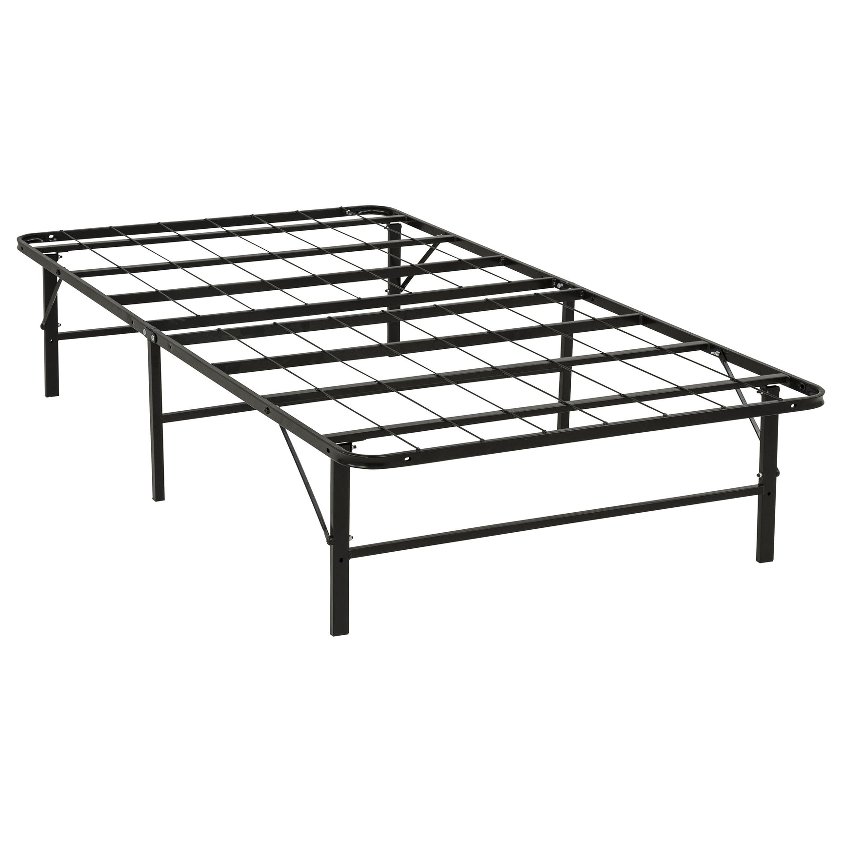 Kramer Black Twin Folding Metal Platform Bed Frame