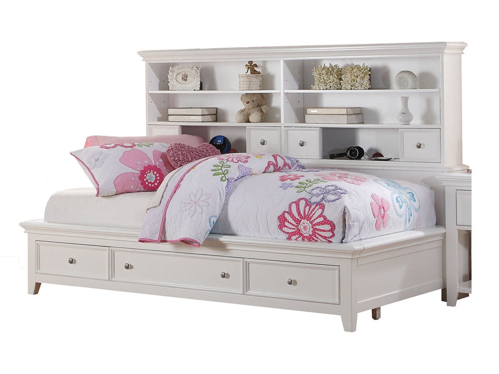 Lacey White Daybed W/Storage (Twin) - Ornate Home