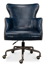 Andrew Jackson Blue Desk Chair