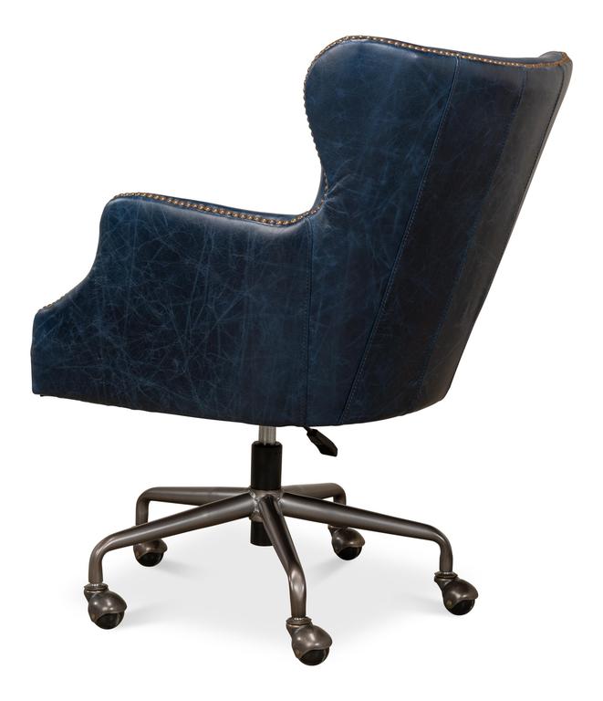 Andrew Jackson Blue Desk Chair