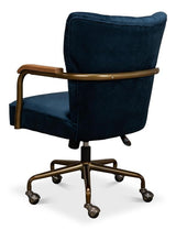 Brooks Blue Swivel Chair
