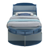 Neptune II Gray/Navy Twin Bed