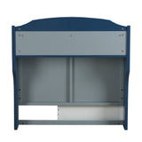Neptune II Gray/Navy Twin Bed