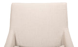 Boyce Beige Skirted Arm Chair