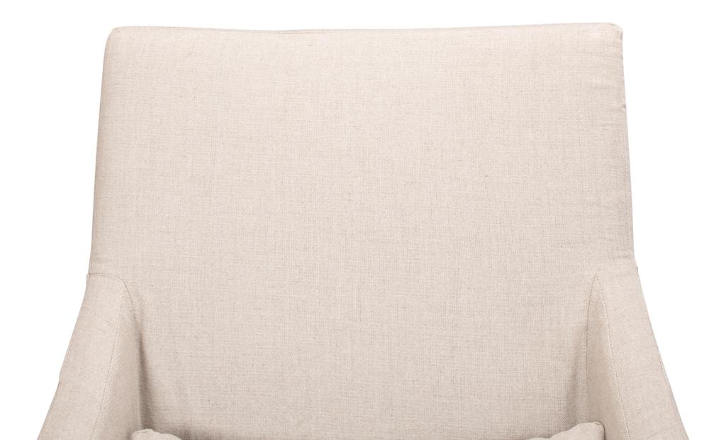 Boyce Beige Skirted Arm Chair