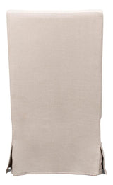 Boyce Beige Skirted Arm Chair