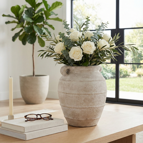 Londonhaven Ivory/Tan Vase
