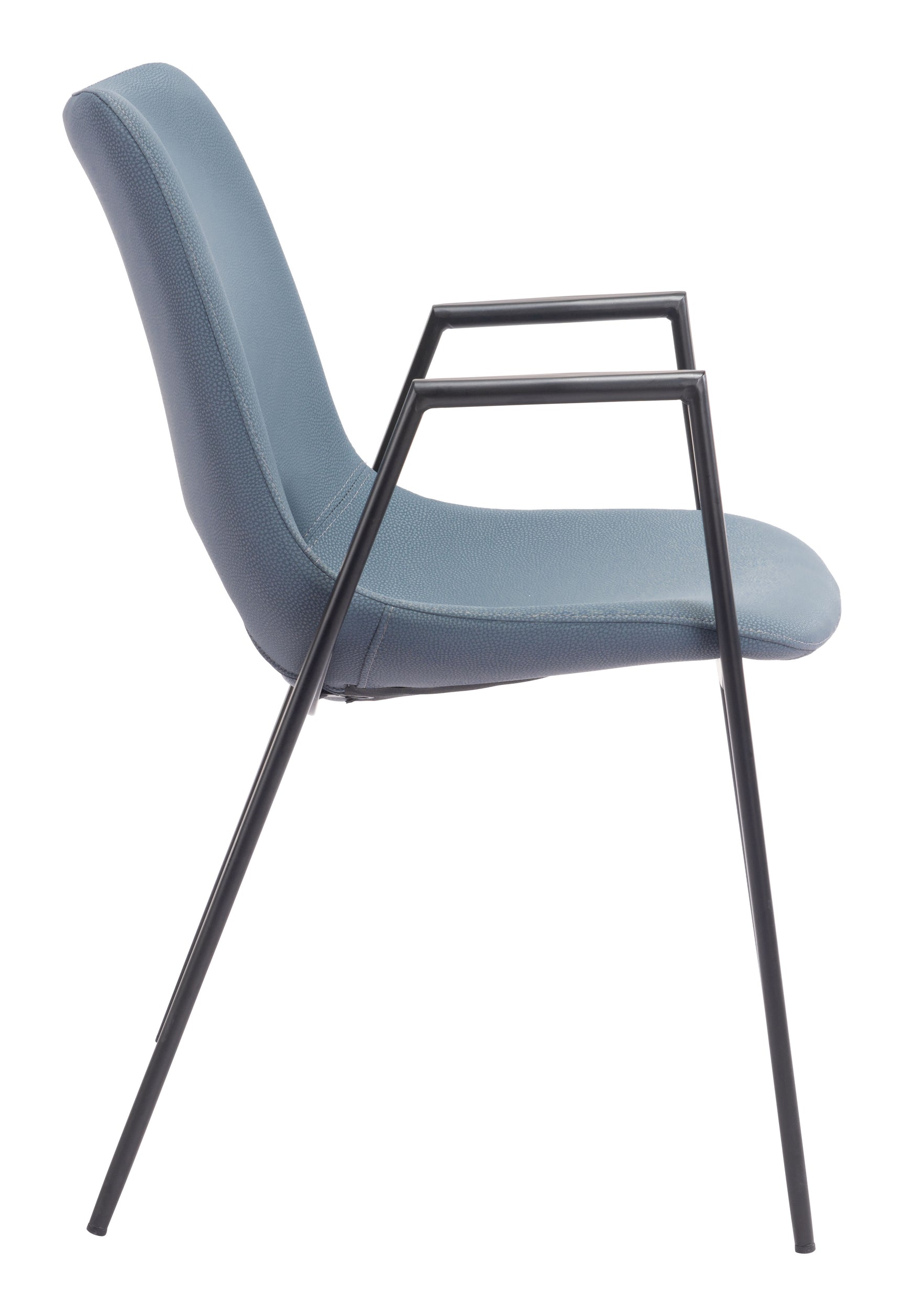 Desi Azure Gray Dining Chair (Set of 2)