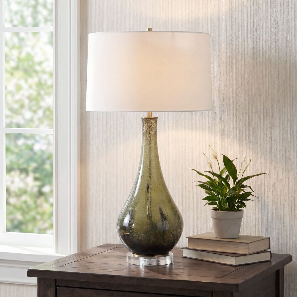 Marist Green/White Table Lamp