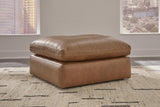 Emilia Caramel 3-Piece Sectional Sofa, 2-Piece Sectional Loveseat and Ottoman