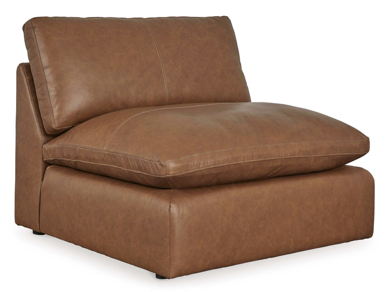 (Online Special Price) Emilia Caramel Leather 5pc Modular Sectional - Ornate Home