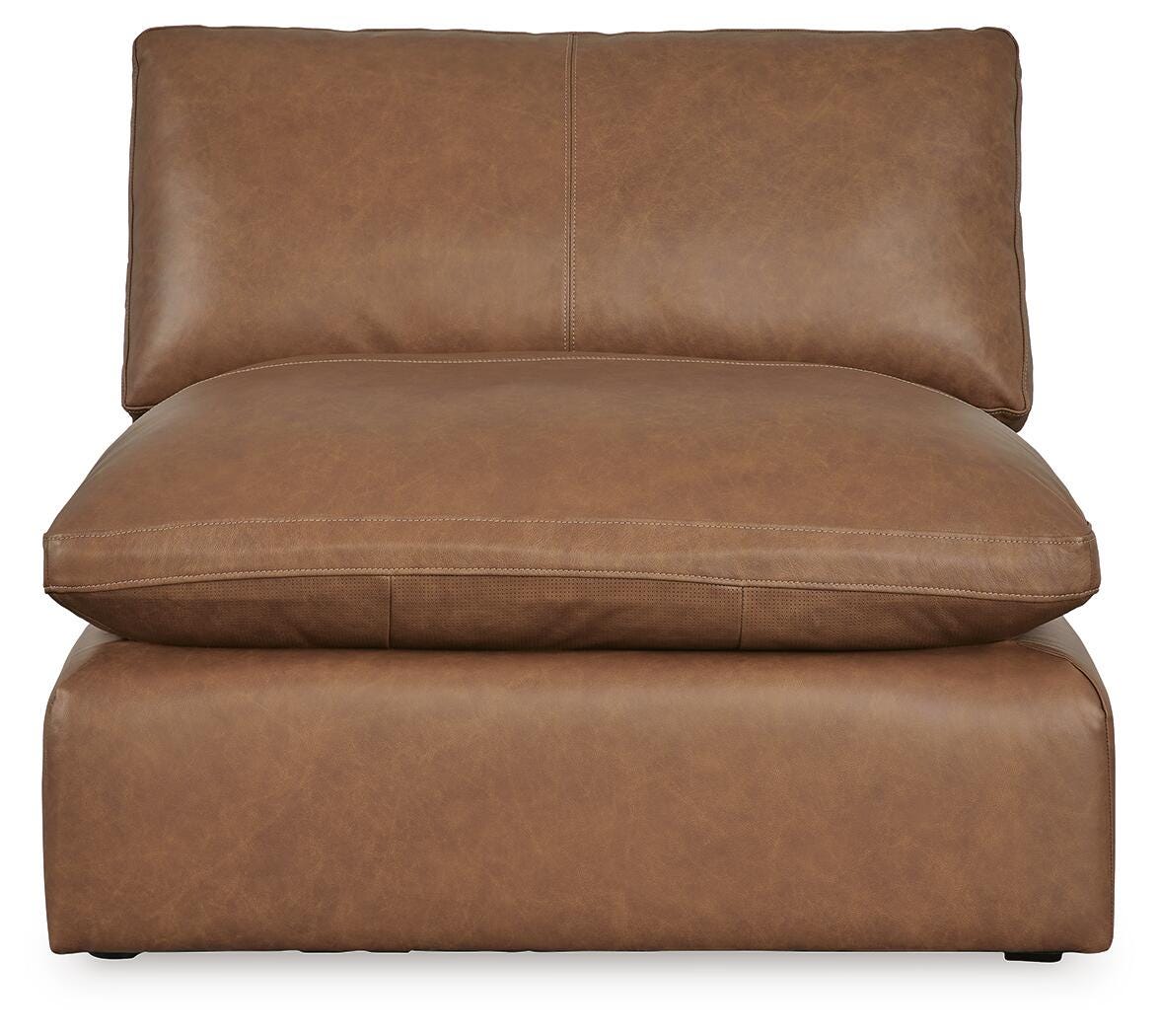 Emilia Caramel 3-Piece Sectional Sofa, 2-Piece Sectional Loveseat and Ottoman