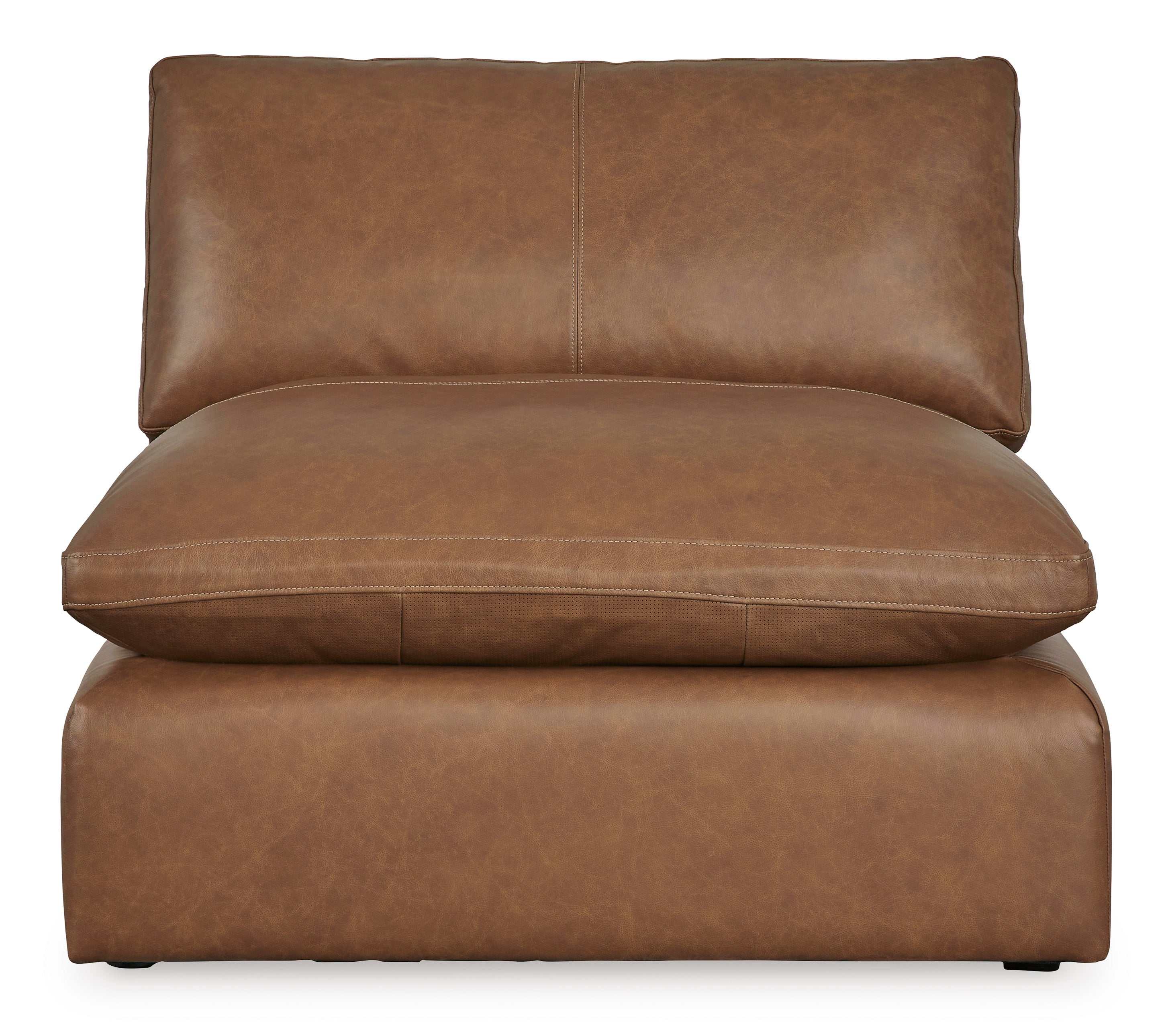 (Online Special Price) Emilia Caramel Leather 4pc Modular Sectional Sofa - Ornate Home