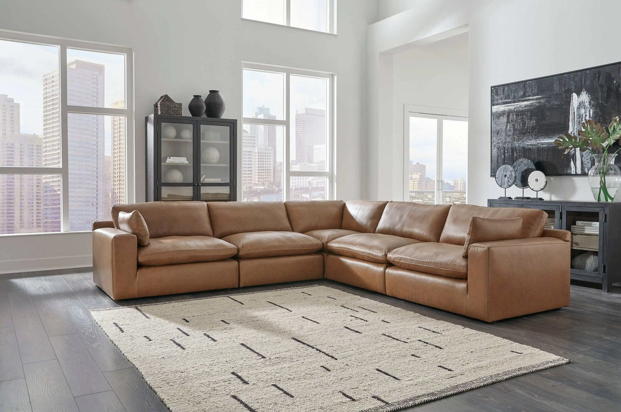 Emilia Caramel Leather Modular Sectional Units / Create your own Style - Ornate Home