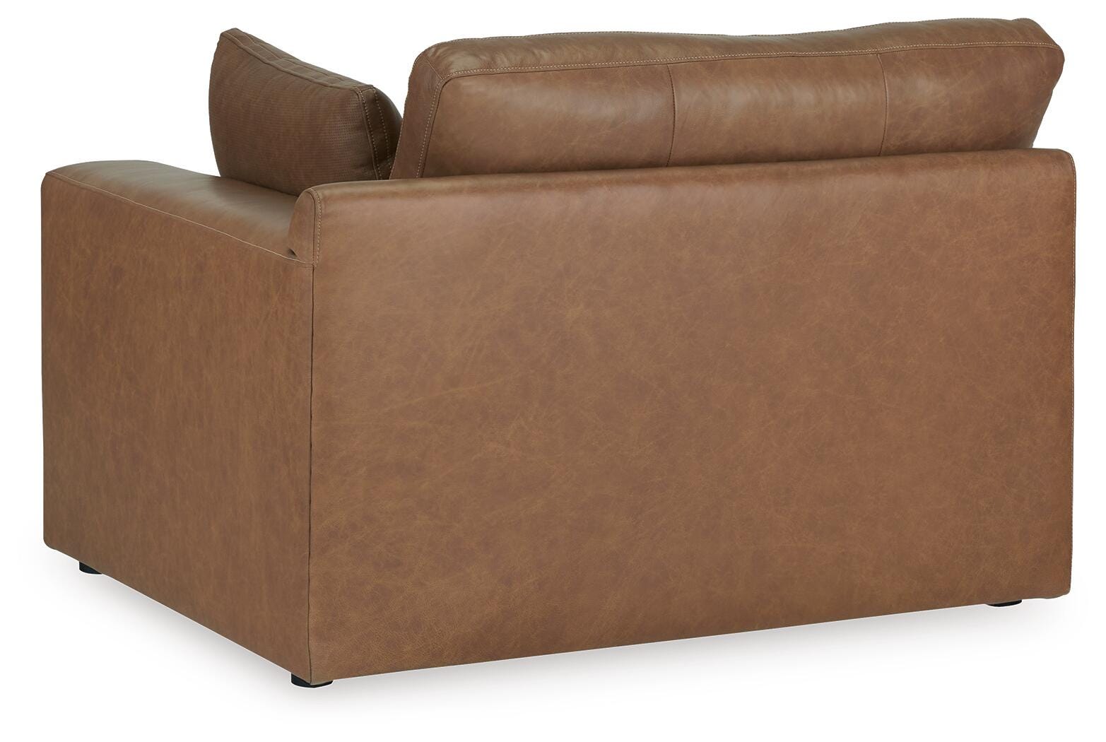 Emilia Caramel 3-Piece Sectional Sofa, 2-Piece Sectional Loveseat and Ottoman