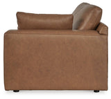 Emilia Caramel 3-Piece Sectional Sofa, 2-Piece Sectional Loveseat and Ottoman