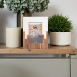 Los Alamos Natural/White Small Resin 2-Toned Frame