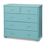 Manchester Blue 5 Drawer Chest