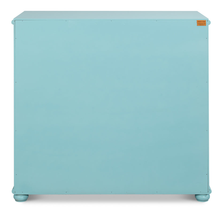 Manchester Blue 5 Drawer Chest
