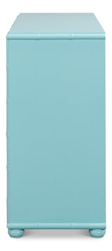 Manchester Blue 5 Drawer Chest