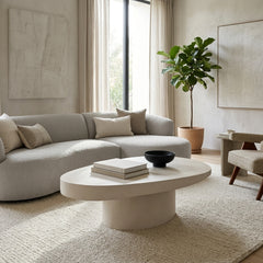 Goffs White Wood Minimalist Coffee Table