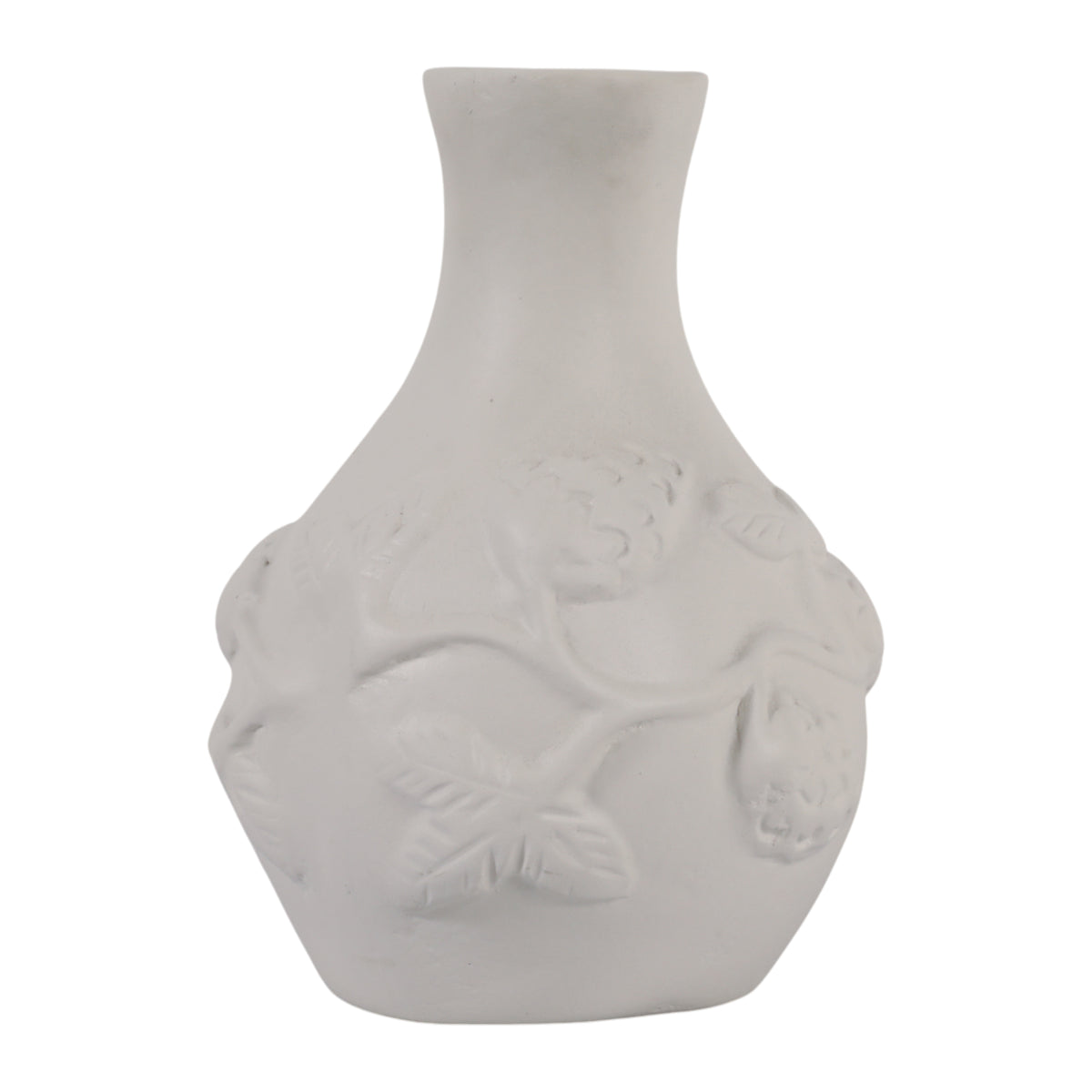 Daulton Ivory Embossed Italia Paper Mache Vase