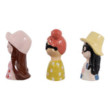 Winnetka Multicolor Colorful Girl Figures (Set of 3)