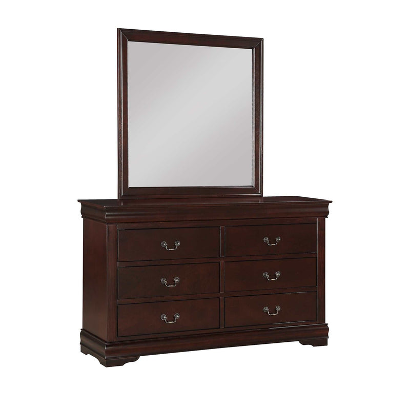 Louis Philip Cherry Sleigh Bedroom Sets - Ornate Home