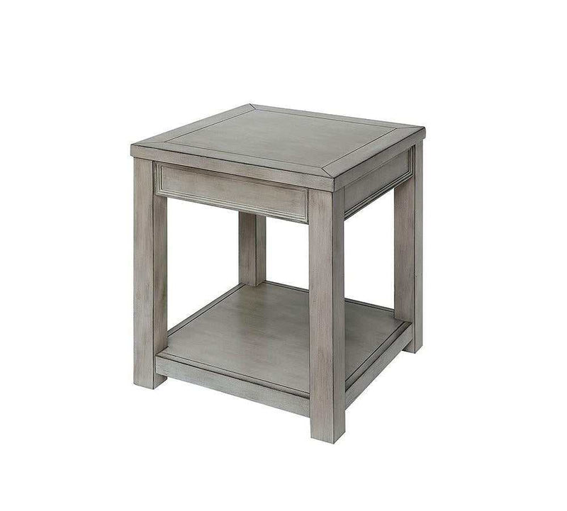 Meadow Antique White End Table - Ornate Home