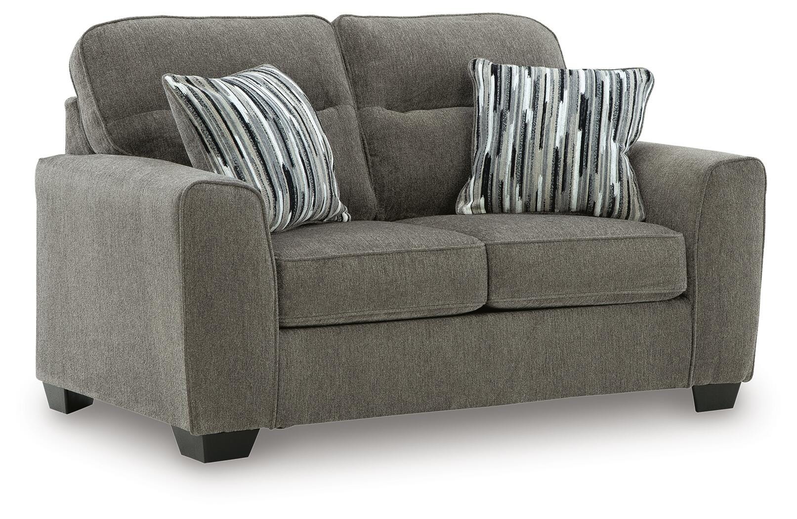 Olten Graphite 2 Loveseats (Online Special Price)