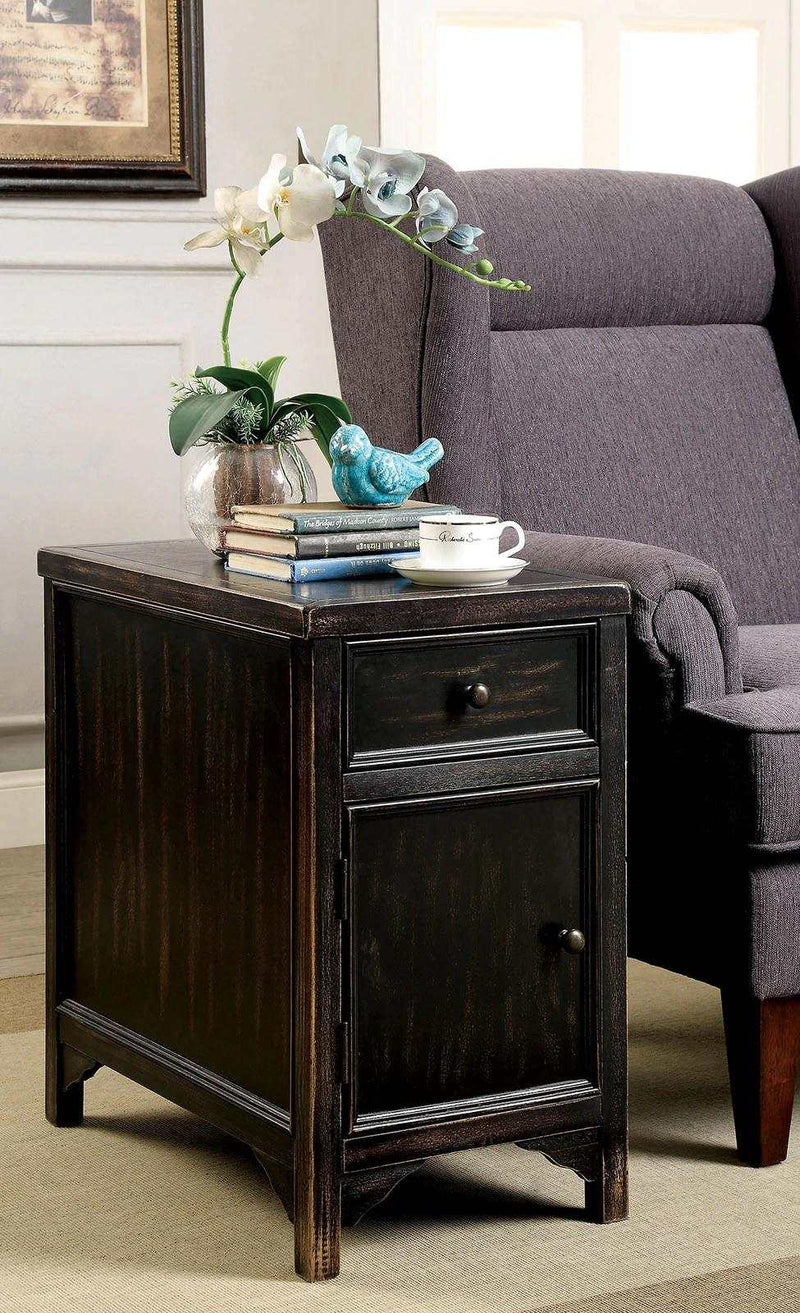 Meadow Antique Black Side Table - Ornate Home