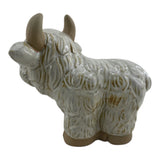 Schilling Tan Ceramic Highland Cow