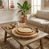Fentonrun Brown/Tan Trays (Set of 3)