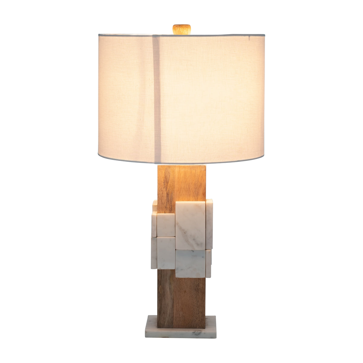 Ceneda White Marble Table Lamp