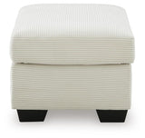 Amesley Ivory Ottoman (Online Special Price)