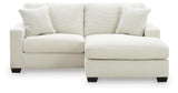 Amesley Ivory Sofa Chaise