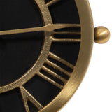 Glastonley Black/Gold Clock