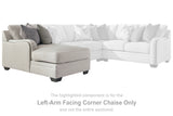 Dellara Chalk 3-Piece Sectional with  LAF Chaise - Ornate Home