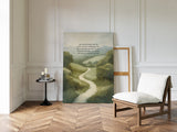 Guided Morning Path Psalm 143:8 Art Print