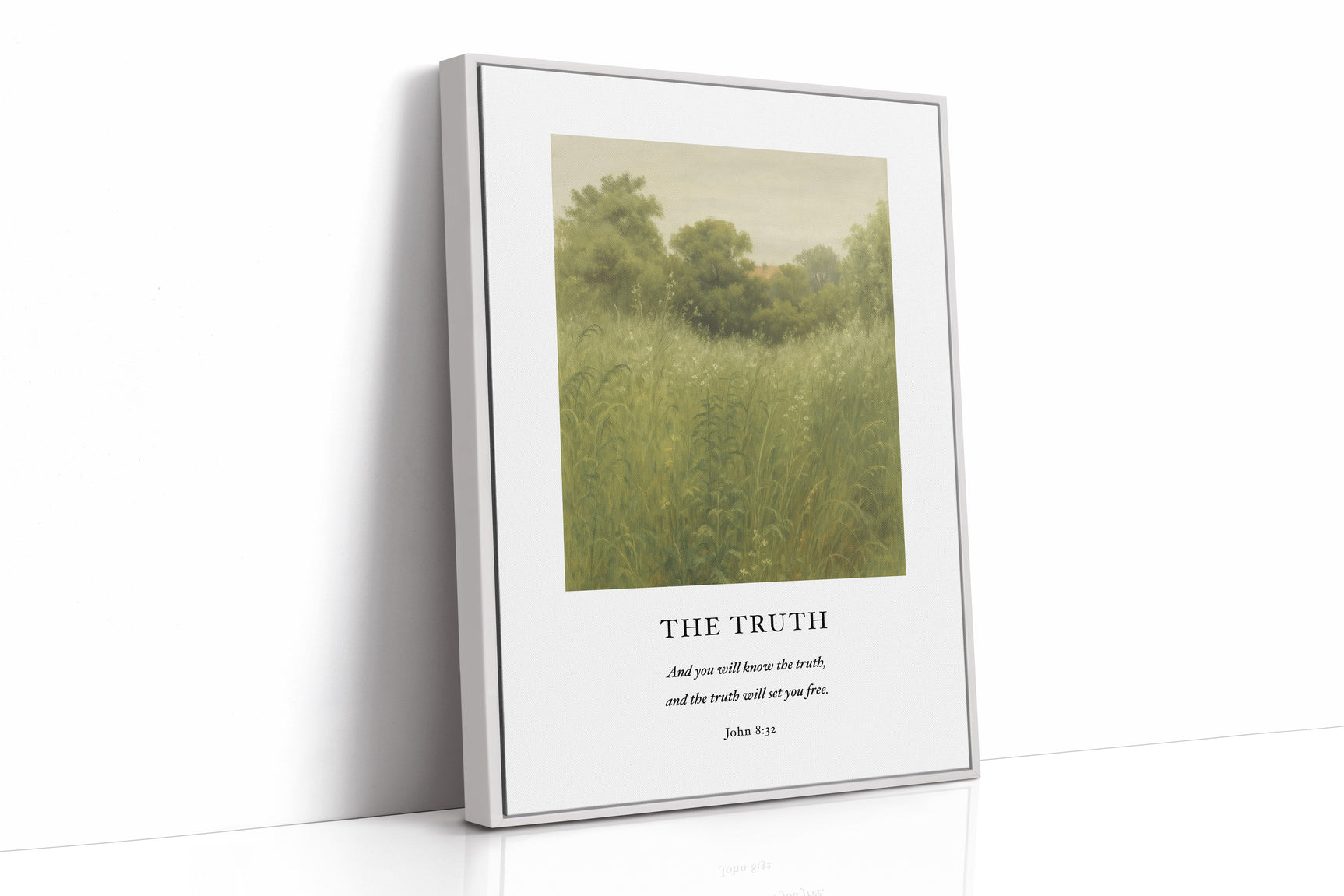 The Truth John 8 Field Scripture Art