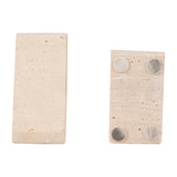Bingham Tan Travertine Triangle Bookends (Set of 2)