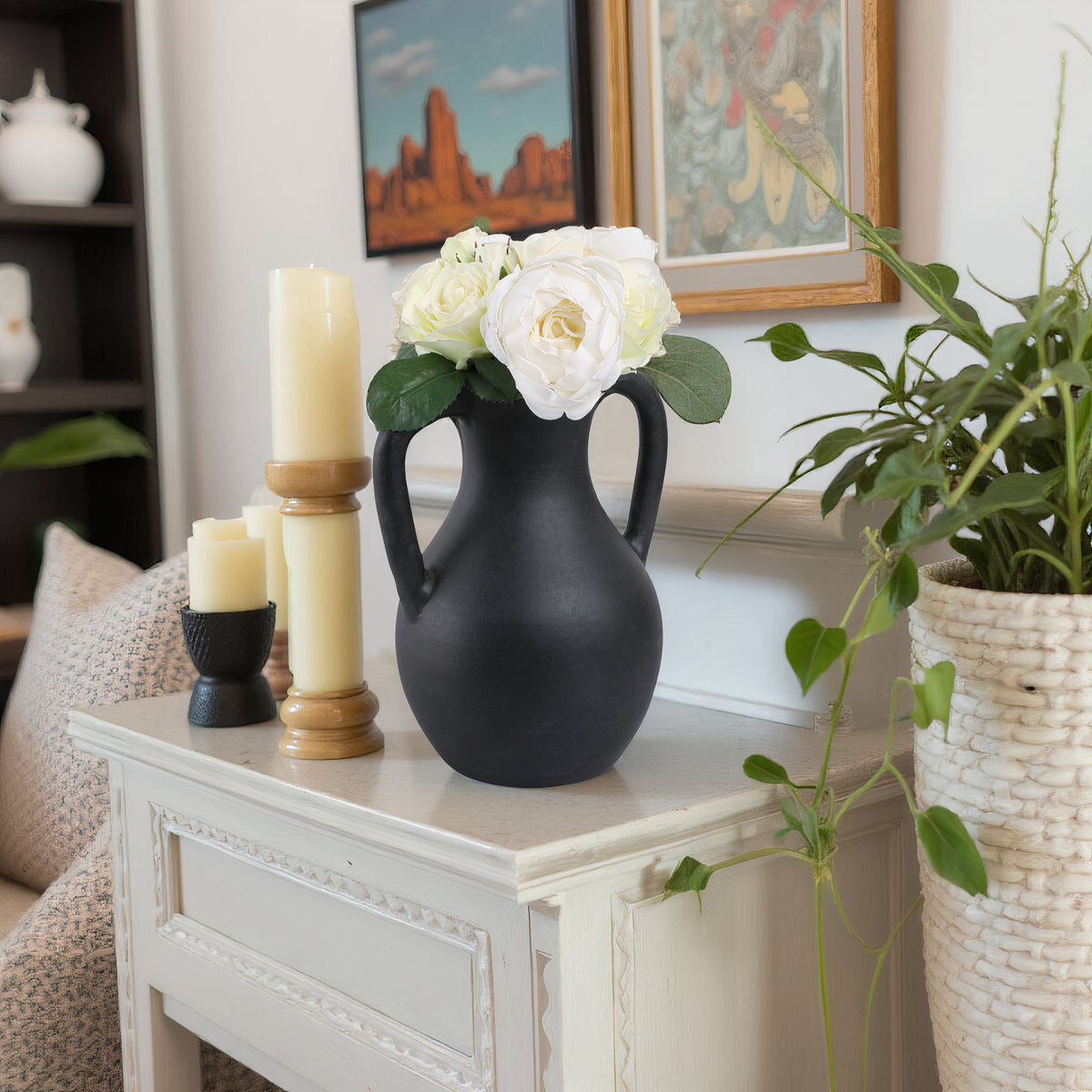 Shermancliff Black Large Vase