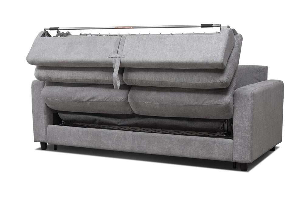 Stearns & Foster® Atillio Grey Queen Sleeper Sofa w/ Pocket Coil Mattress - Ornate Home