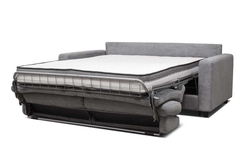 Stearns & Foster® Atillio Grey Queen Sleeper Sofa w/ Pocket Coil Mattress - Ornate Home