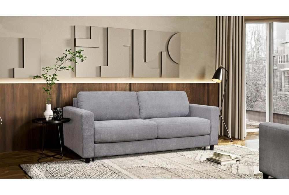 Stearns & Foster® Atillio Grey Queen Sleeper Sofa w/ Pocket Coil Mattr