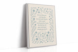 The Lord Bless You Floral Scripture Print